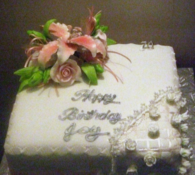 Joy 70th Birthday Cake