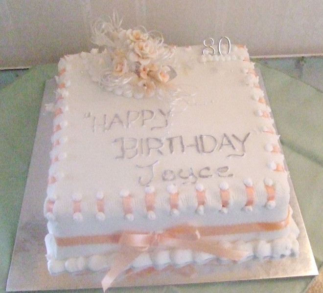 Joyce 80th Birthday Cake