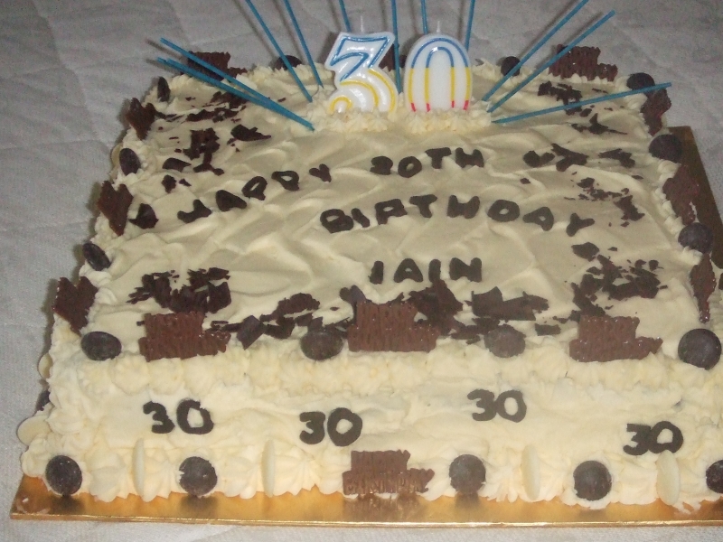 Iain's 30th Birthday Carrot Cake