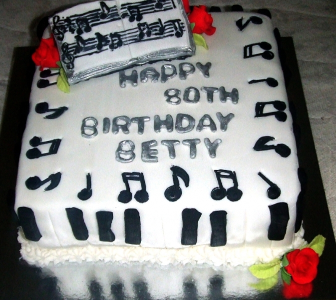 Betty\'s Music Birthday Cake