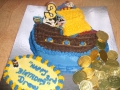 Drew's 3rd Birthday - Pirate Ship Birthday Cake