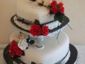 Sally's 2 Tier Heart Wedding Cake