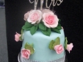 Margaret's original design -top tier with diamante and Mr & Mrs stand