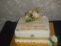 Golden Wedding cake Barry & Margaret 06-04-2017