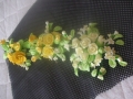 DSCF2941-the 3 tone yellow roses and white-lemon filler flwoers with spring green rose leaves -for an Austrailain bride's wedding for 14th April 2018