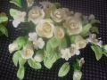 DSCF2942 bottom rose spray -pale lemon roses